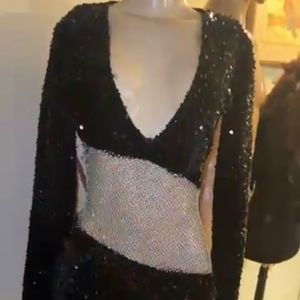 Black See Through Dress